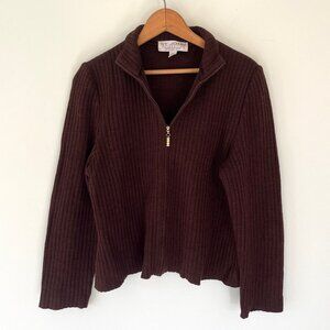 St. John Wool Blend Cardigan Sweater